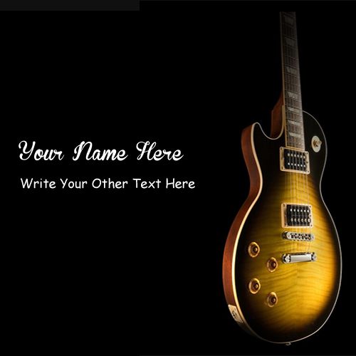 Latest Cool Stylish Music Guitar DP Name Profile Pictures - Cool Name Profile